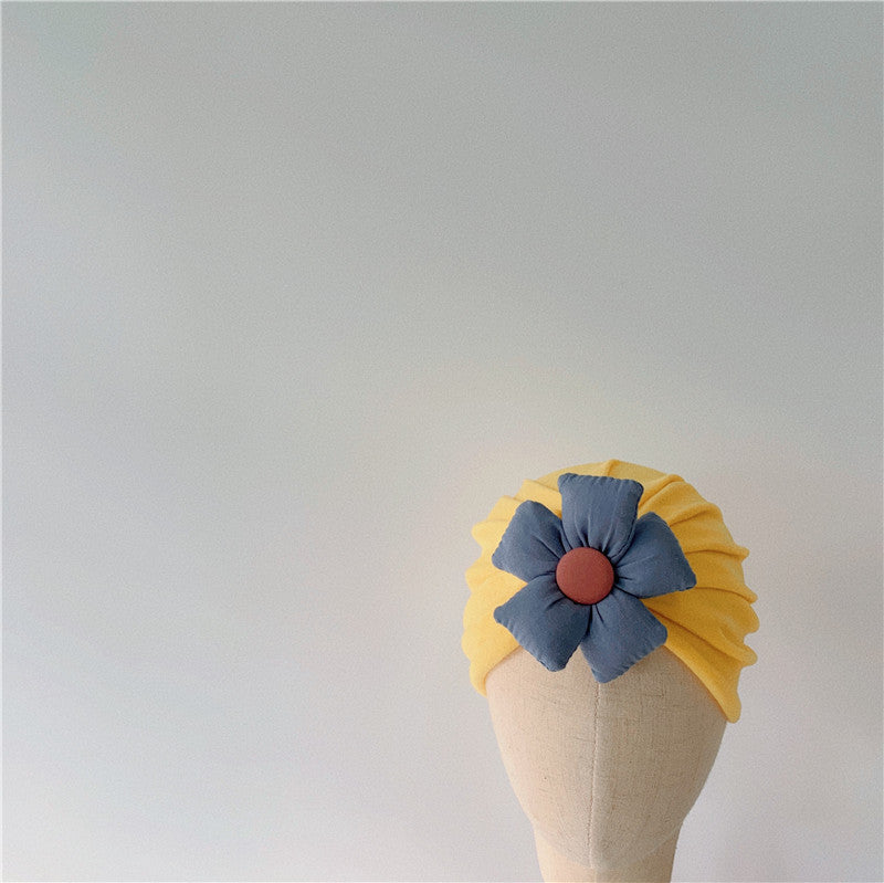 -ベビー フラワー キャップ ターバンハット 帽子【mh0000699】 - mamahalo shop - ベビー用帽子 -  べビー服 - 子供服 - 男の子 - 女の子