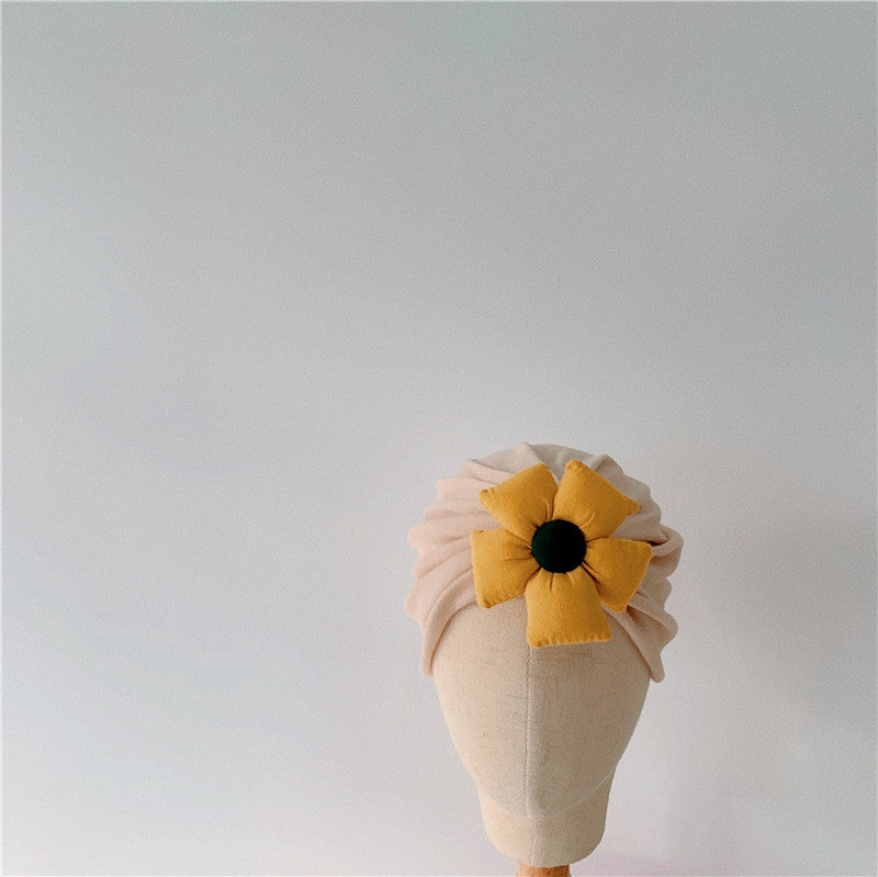 -ベビー フラワー キャップ ターバンハット 帽子【mh0000699】 - mamahalo shop - ベビー用帽子 -  べビー服 - 子供服 - 男の子 - 女の子