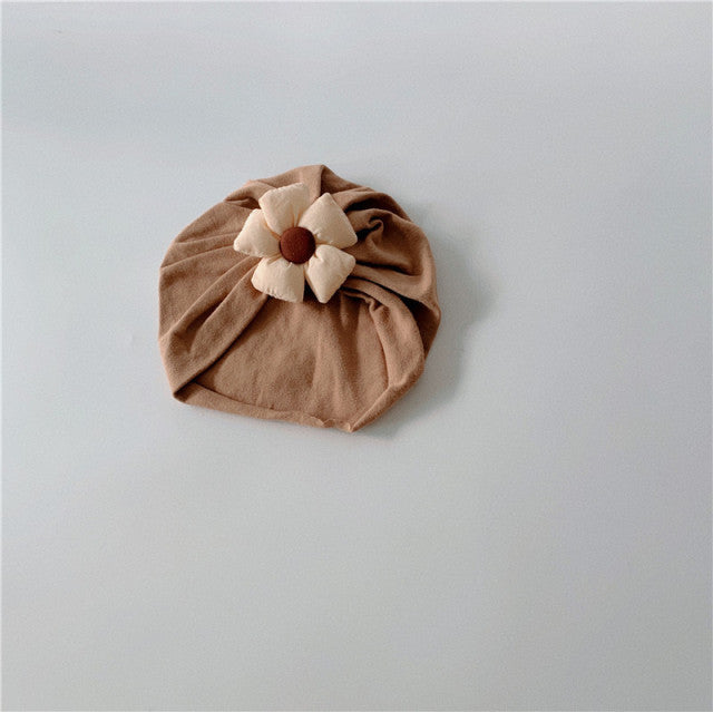 -ベビー フラワー キャップ ターバンハット 帽子【mh0000699】 - mamahalo shop - ベビー用帽子 -  べビー服 - 子供服 - 男の子 - 女の子