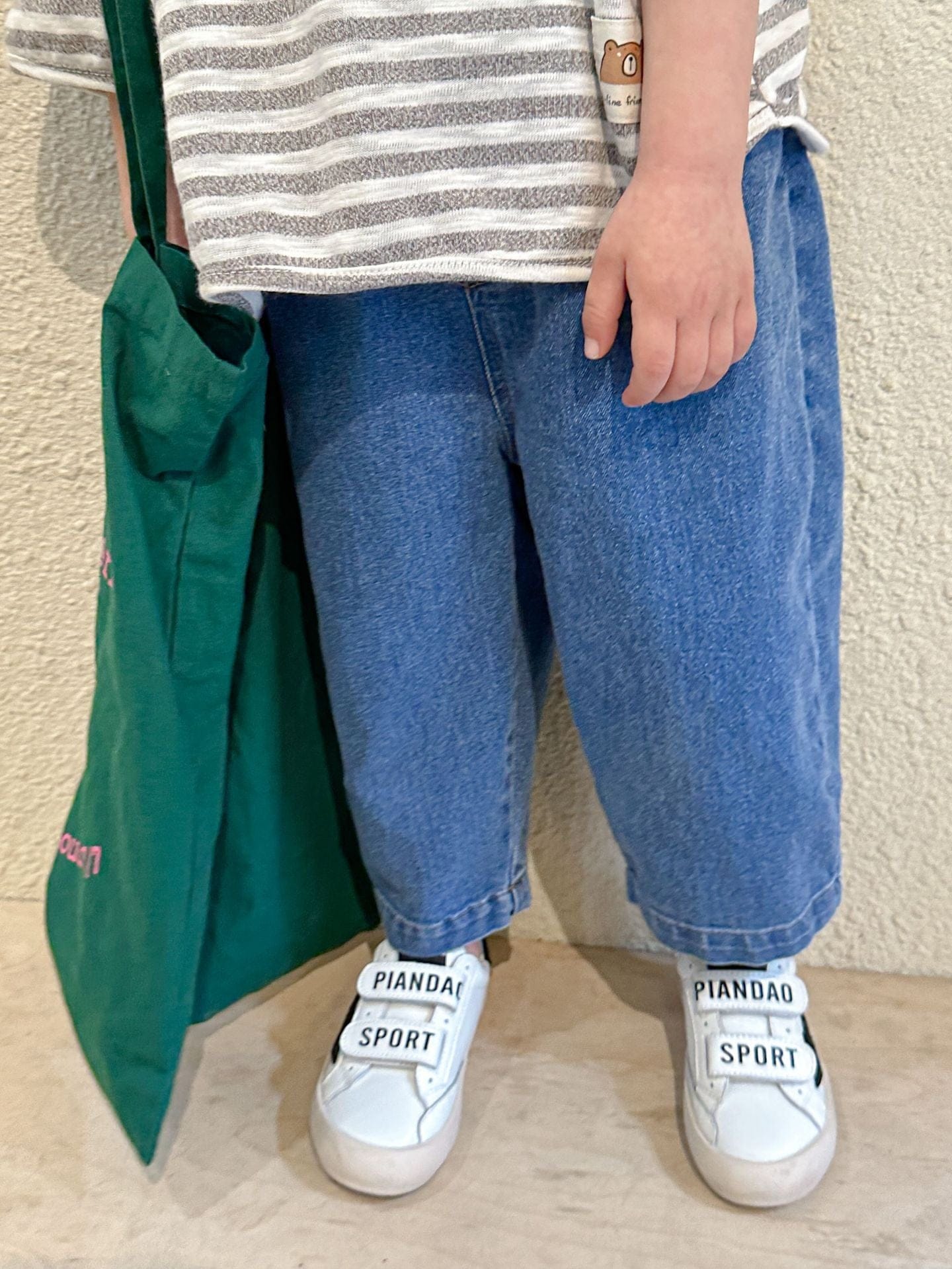 デニムパンツ Dark Blue / 80cm キッズ デニム ルーズ アンクル パンツ ジーンズ【mh0001167】