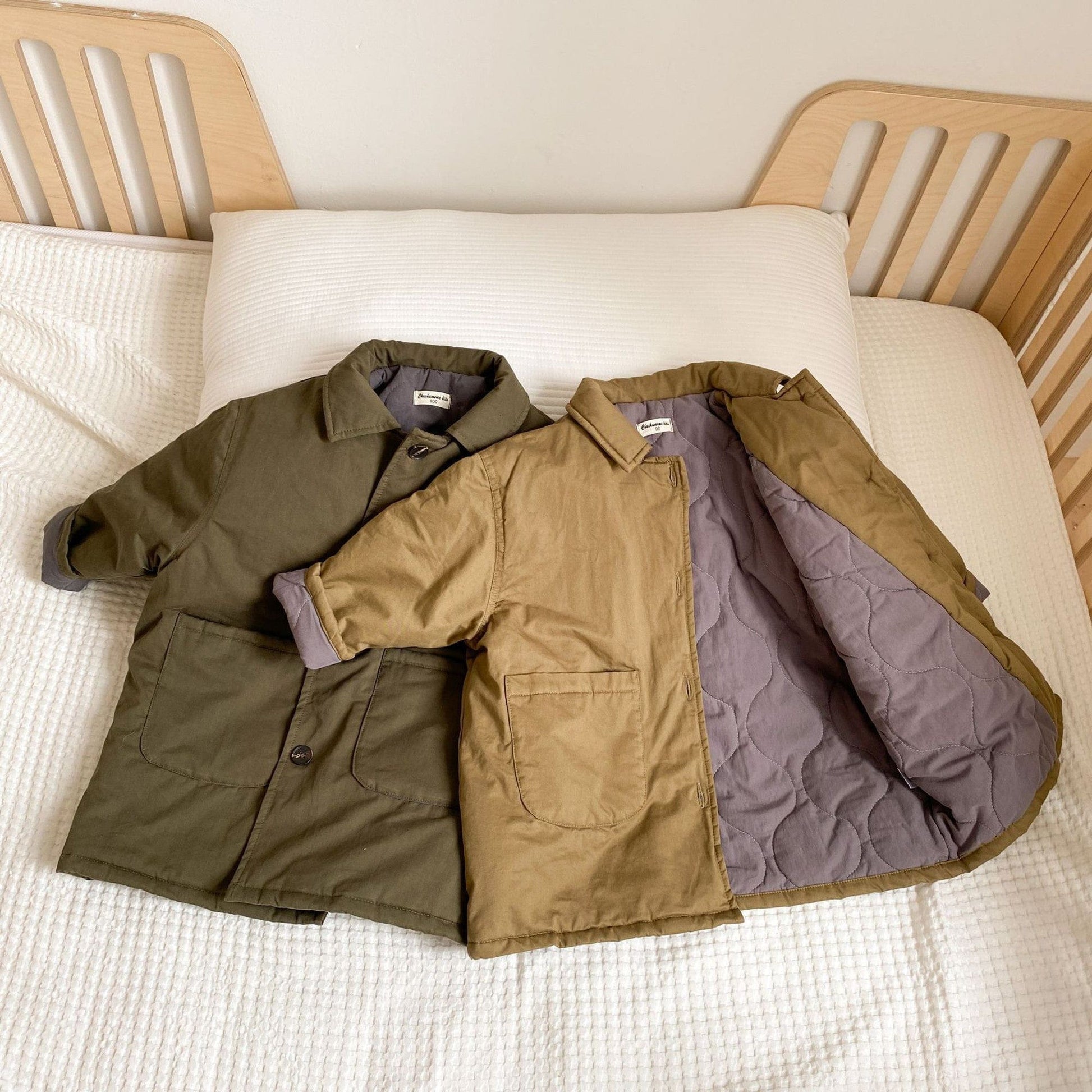 ロングコート キッズ 裏キルティング ロング コート【mh0000308】