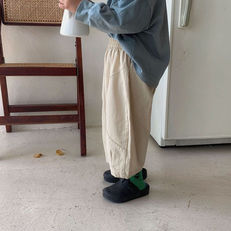 ロングパンツ・スウェットパンツ キッズ レインボー パッチ ルーズ パンツ【mh0001478】