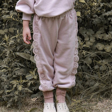 長袖シャツ・ブラウス Pink Pants / 24M 90cm キッズ レース フリル スウェット シャツ パンツ【mh0001053】