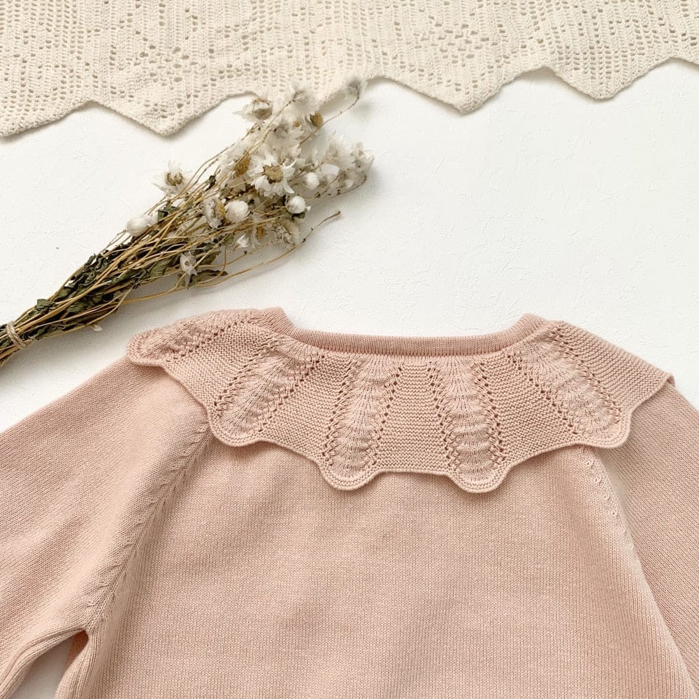 カーディガン・パーカー キッズ レース ニット フリル カーディガン【mh0000609】