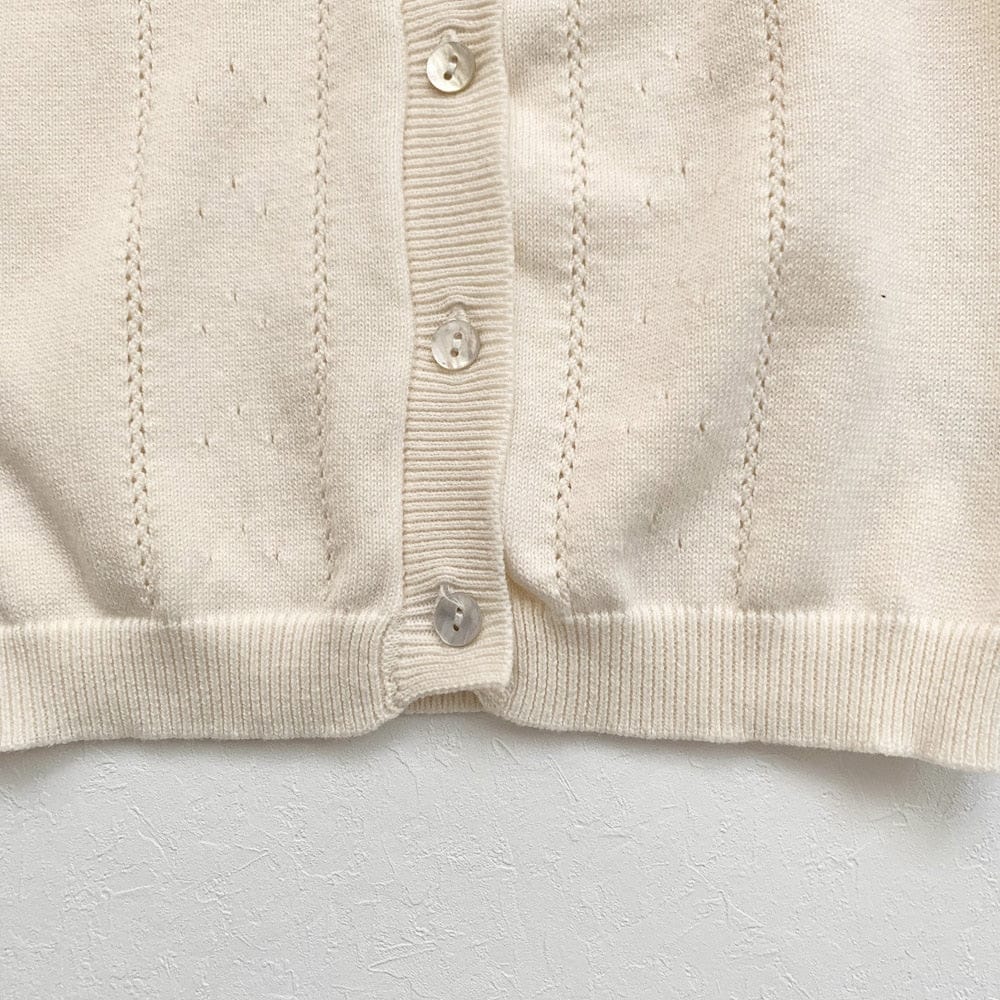 カーディガン・パーカー キッズ レース ニット フリル カーディガン【mh0000609】