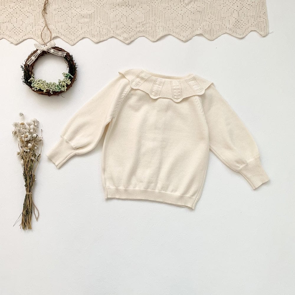 カーディガン・パーカー キッズ レース ニット フリル カーディガン【mh0000609】