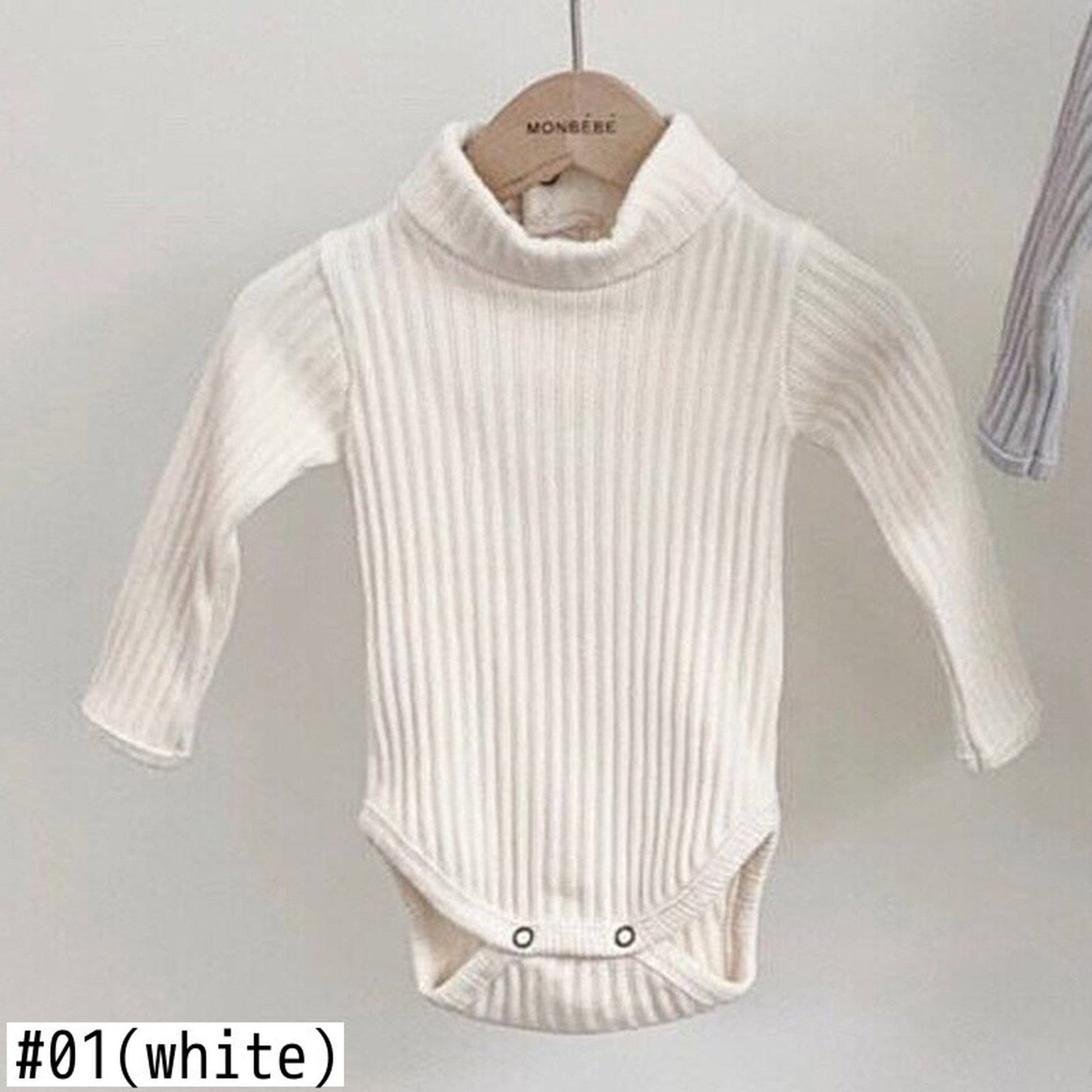 長袖ロンパース ベビー タートル ハイネック ロンパース【mh0000222】