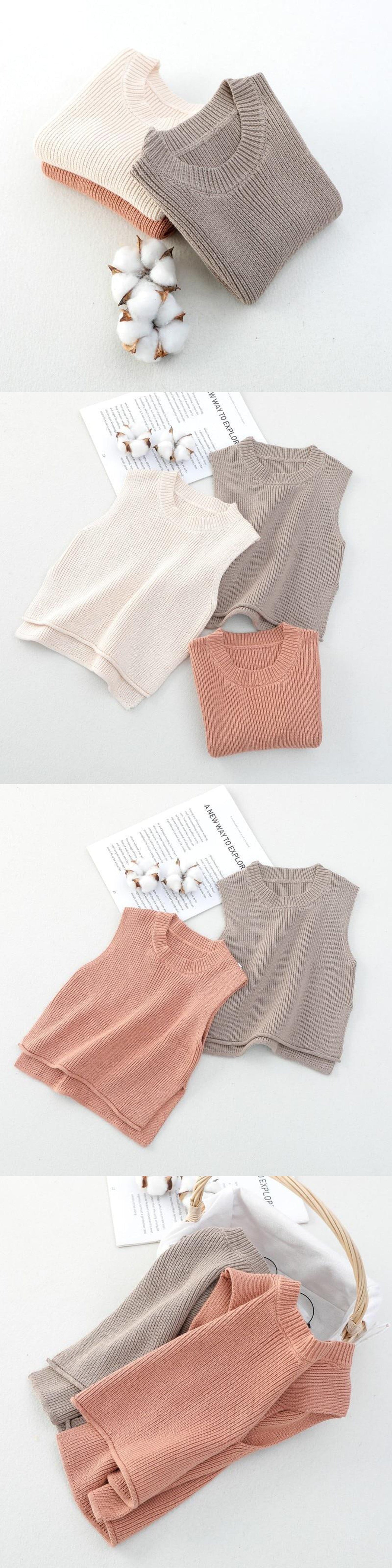 ベスト ベビー ニット サイドオープン ベスト【mh0000314】