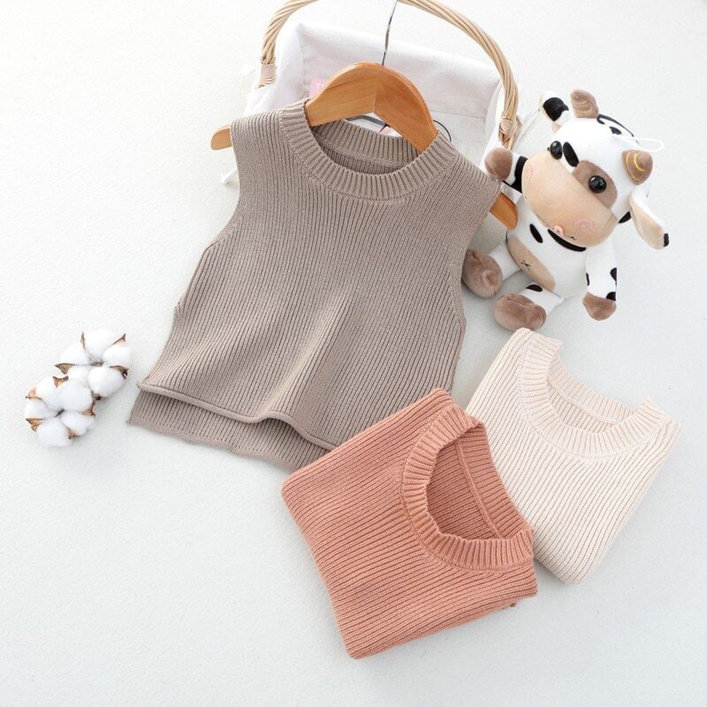 ベスト ベビー ニット サイドオープン ベスト【mh0000314】