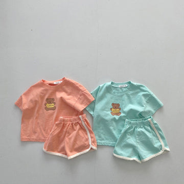 半袖セットアップ ベビー くま セットアップ Tシャツ パンツ【mh0000054】